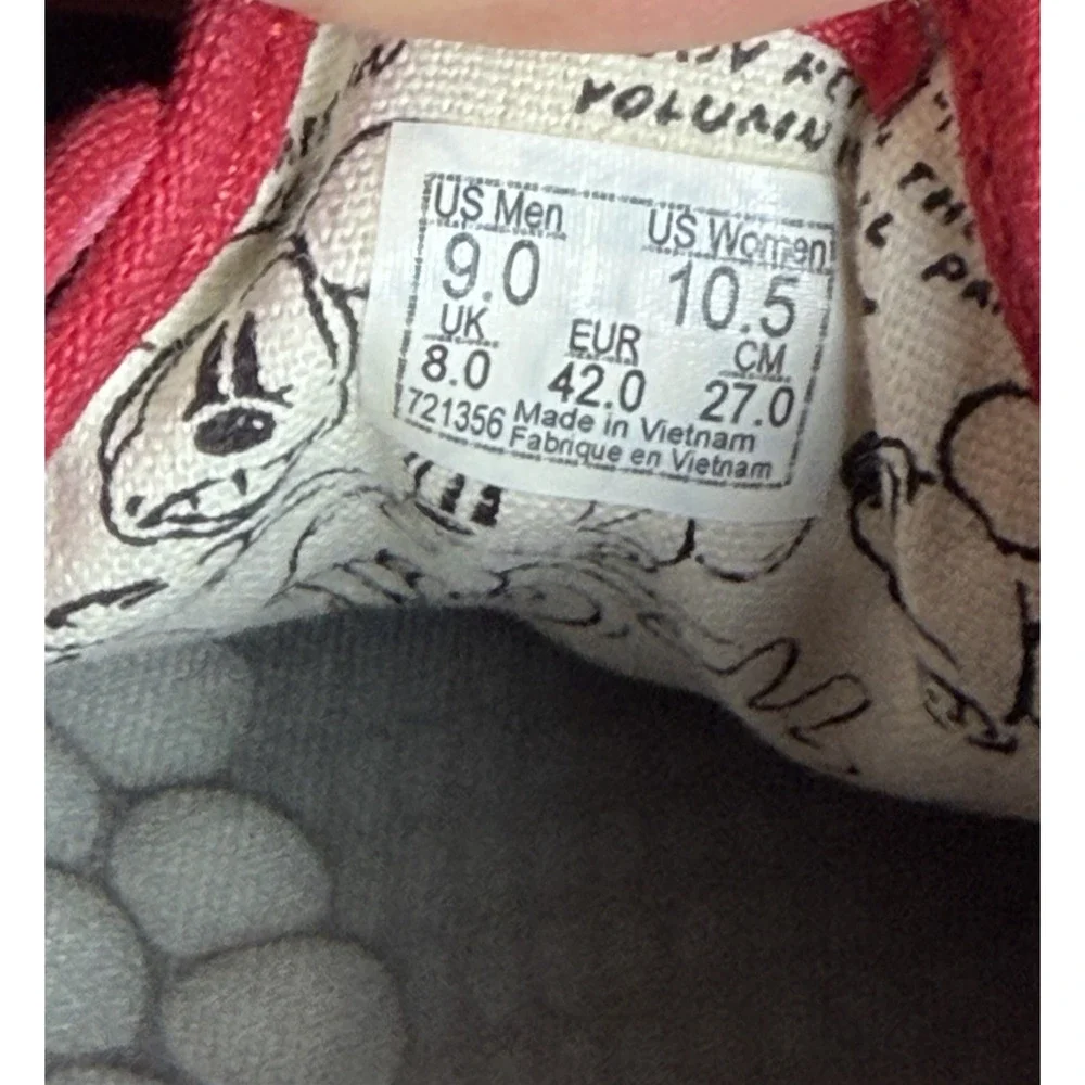 Vans x Disney 90th Anniversary Mickey Mouse Shoe Red Yellow M 9 / W 10.5 Limited